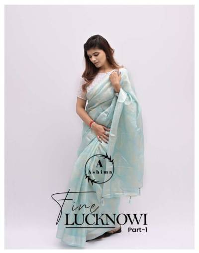 Fine Lucknowi Vol 1 By Ashima Fancy Wear Saree Collection (2)